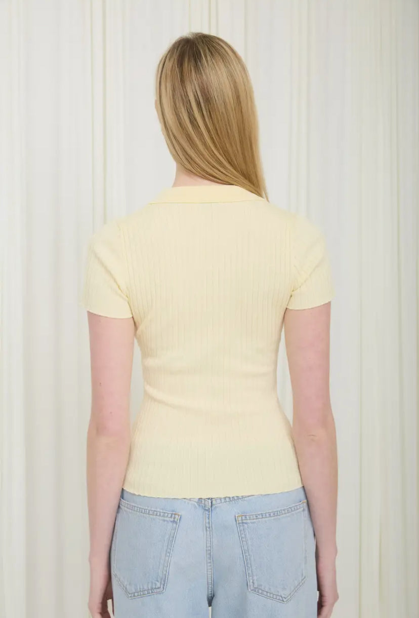 Keeva Top | Butter Yellow