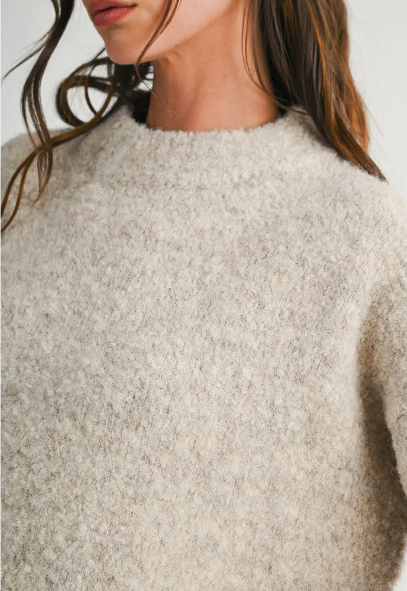 Brie Boucle Sweater | Oat