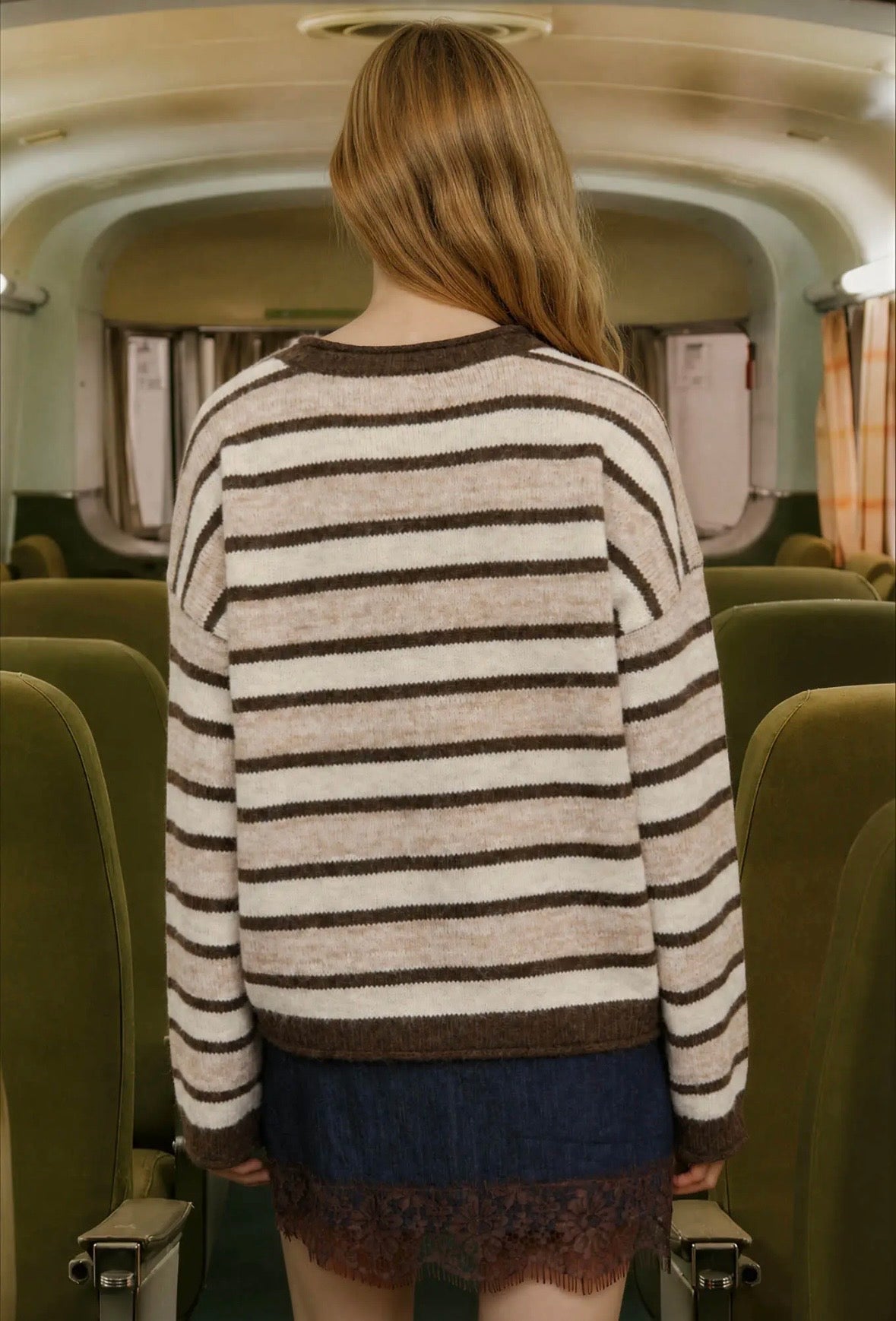 Sinclair Raw Edge Knit | Brown