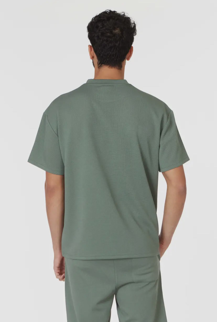 Flynn Textured T-Shirt | Green
