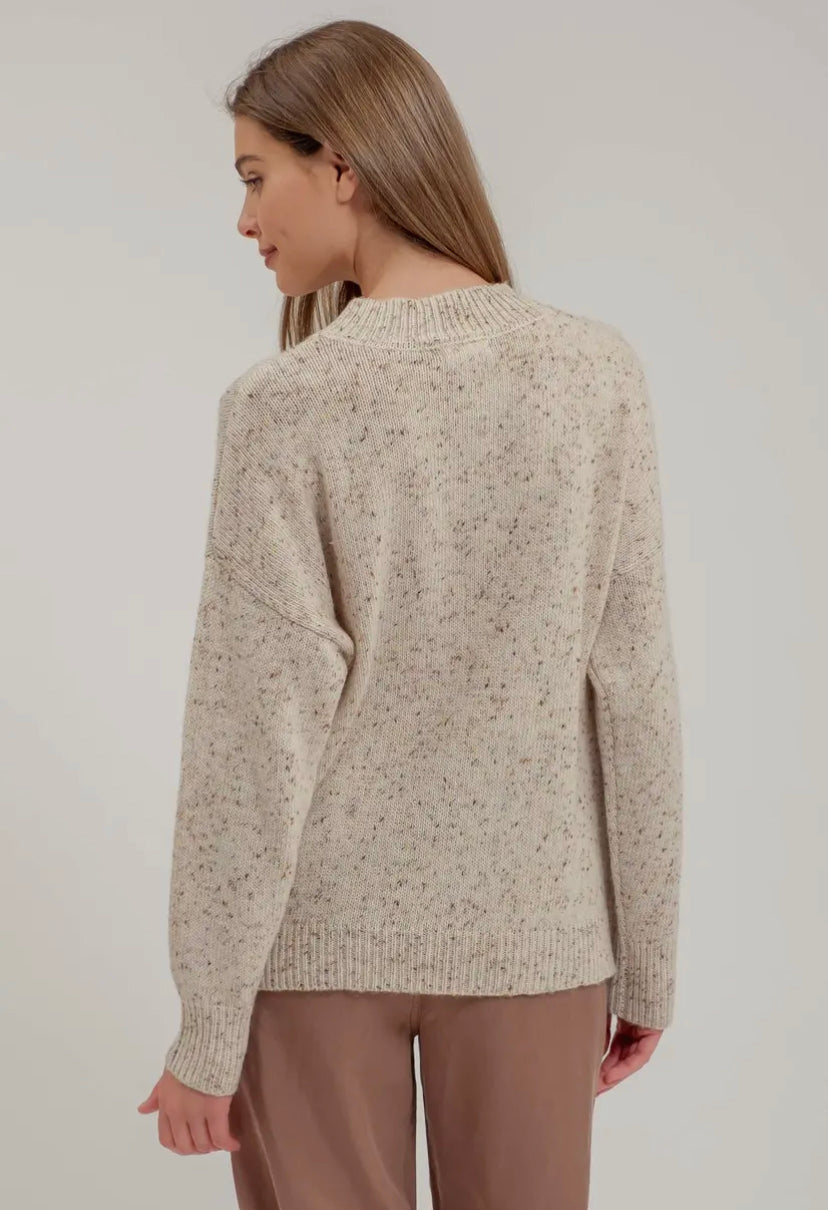 Nellie Speckled Knit Sweater