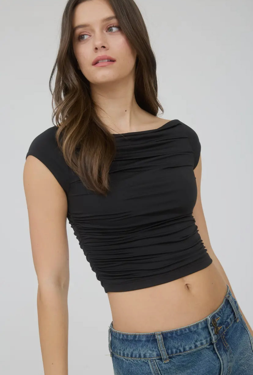 Claro Crop Top | Black
