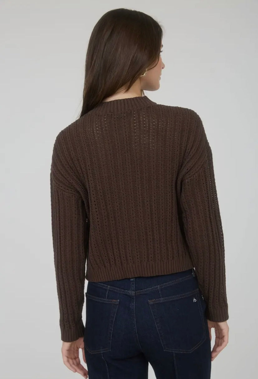 Kerrigan Cardi | Chocolate