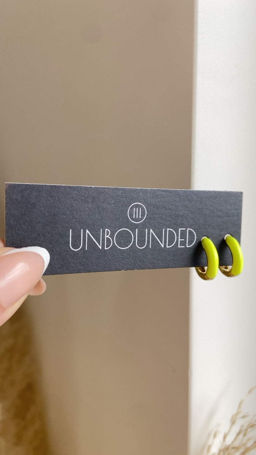 UNBOUNDED | Pop Of Colour Earrings | Yellow