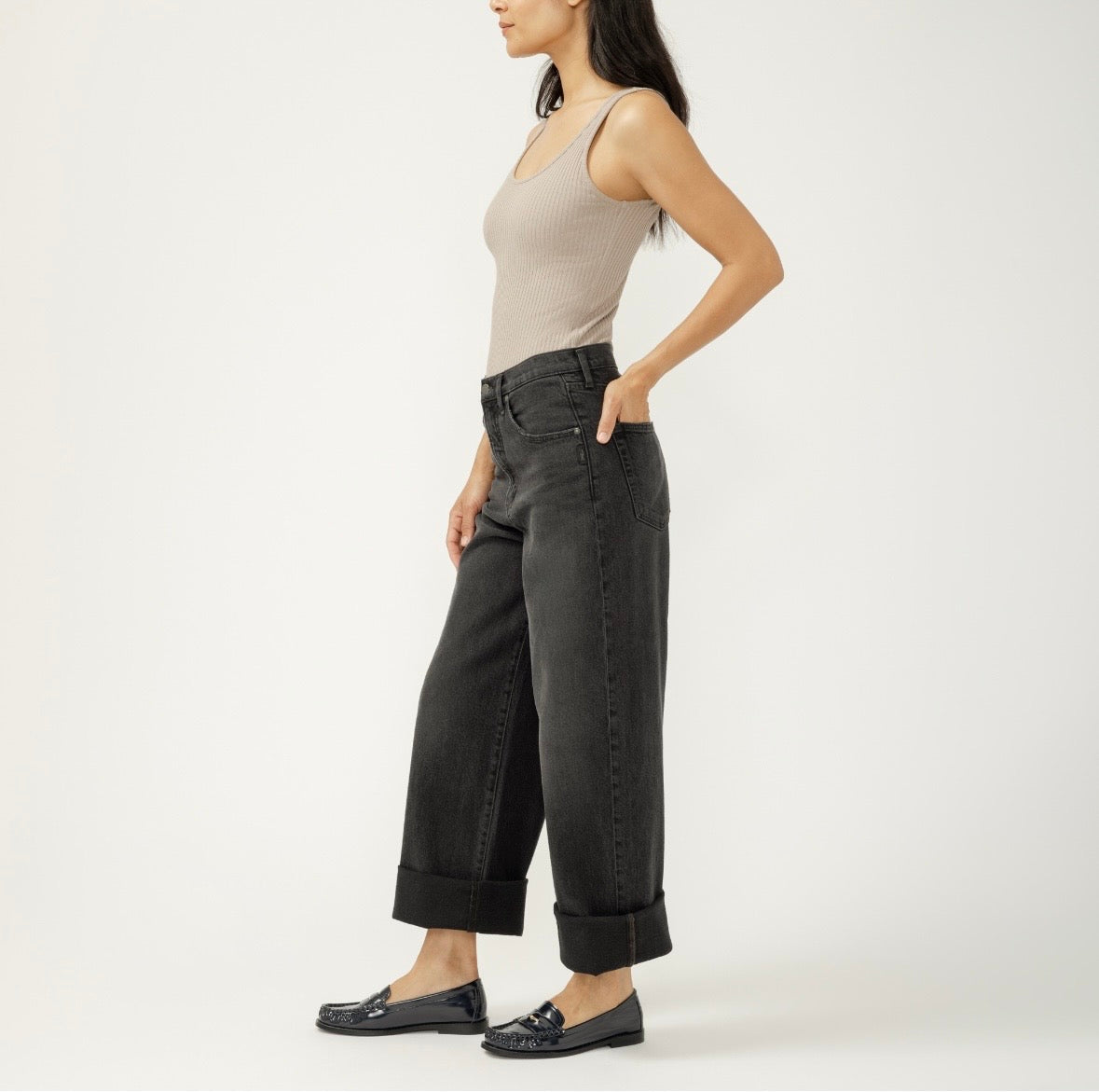 SILVER JEANS | Be Easy Wide Leg Crop ADB551
