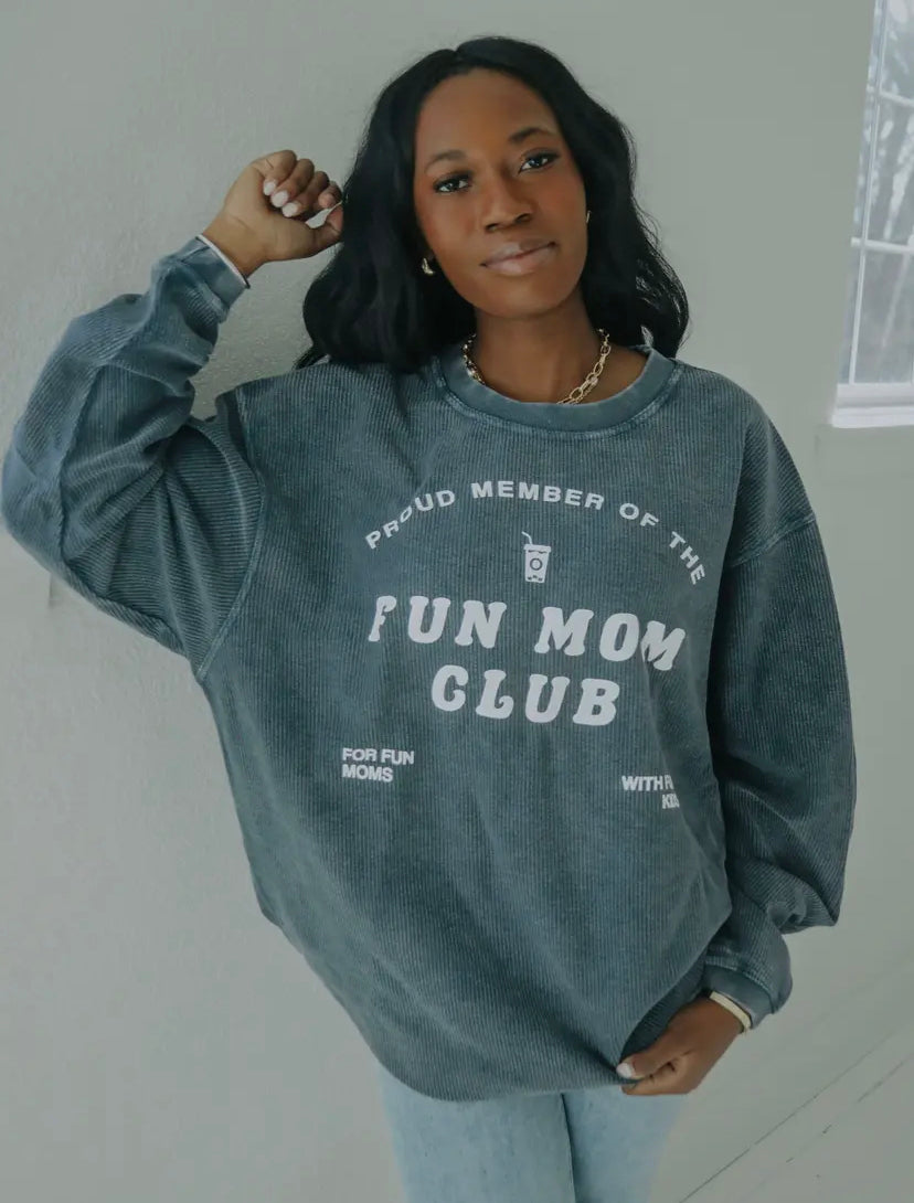 Fun Mom Club Corded Sweatshirt