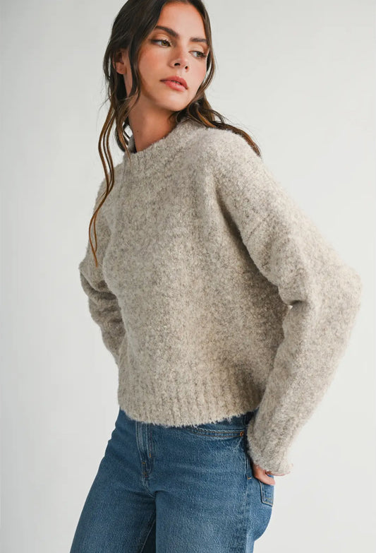 Brie Boucle Sweater | Oat