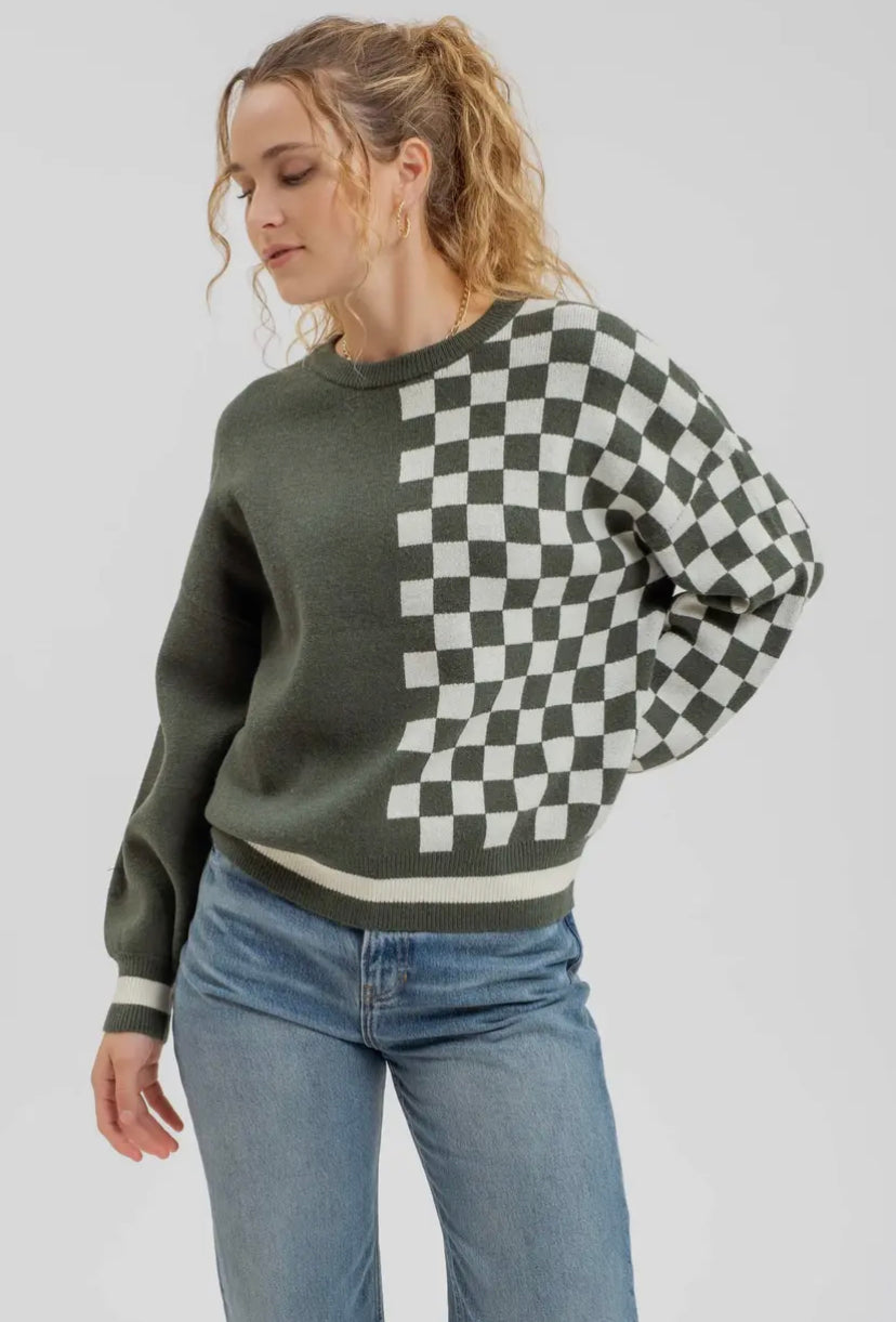 Kit Checkered Knit