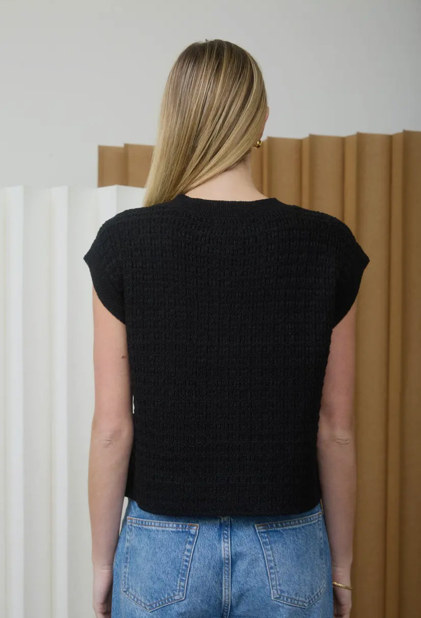 Bryelle Knit Top | Black