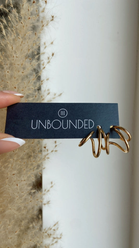 UNBOUNDED | Triple Stud Earrings