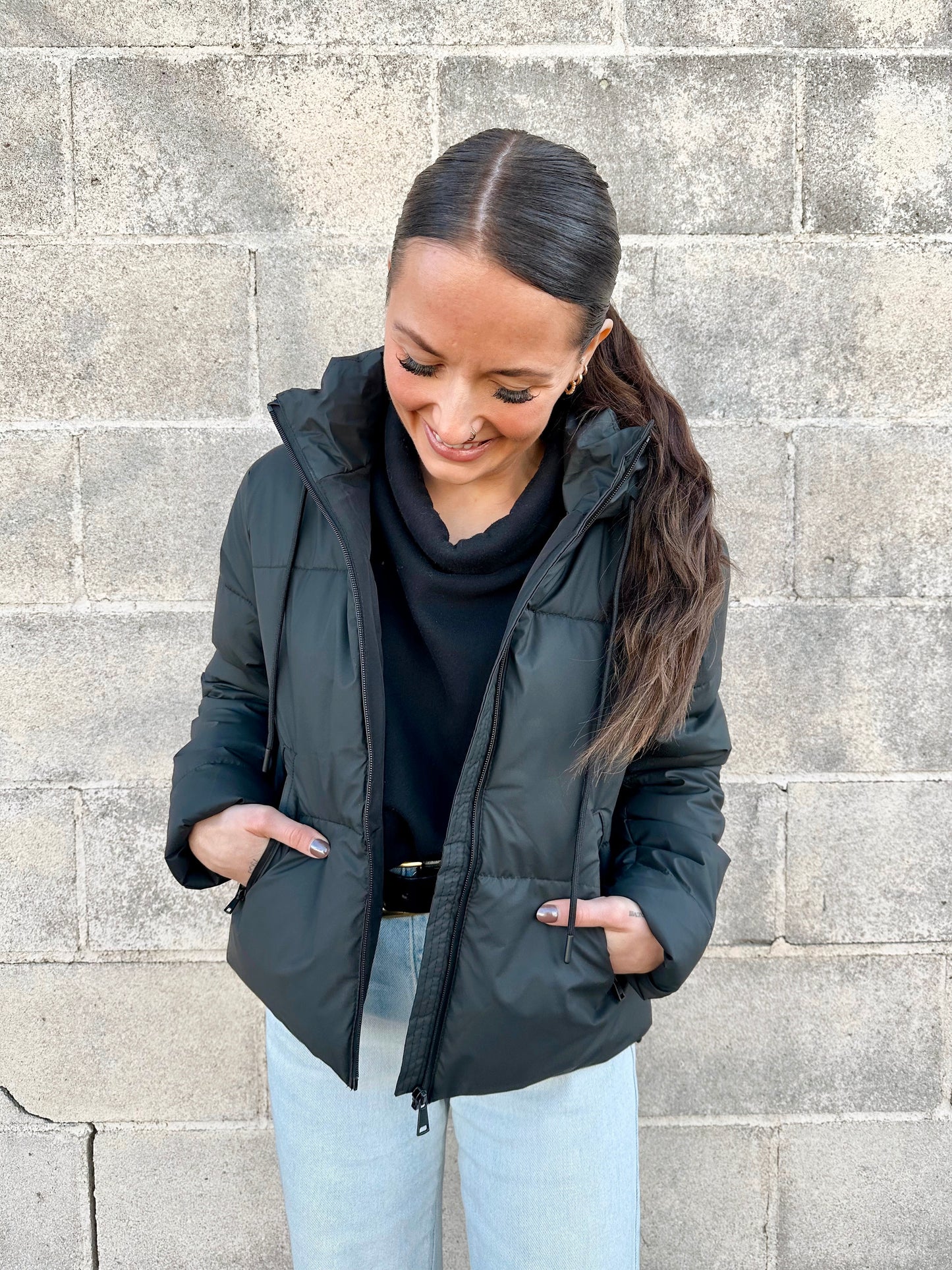 Decker Puffer Jacket | Black