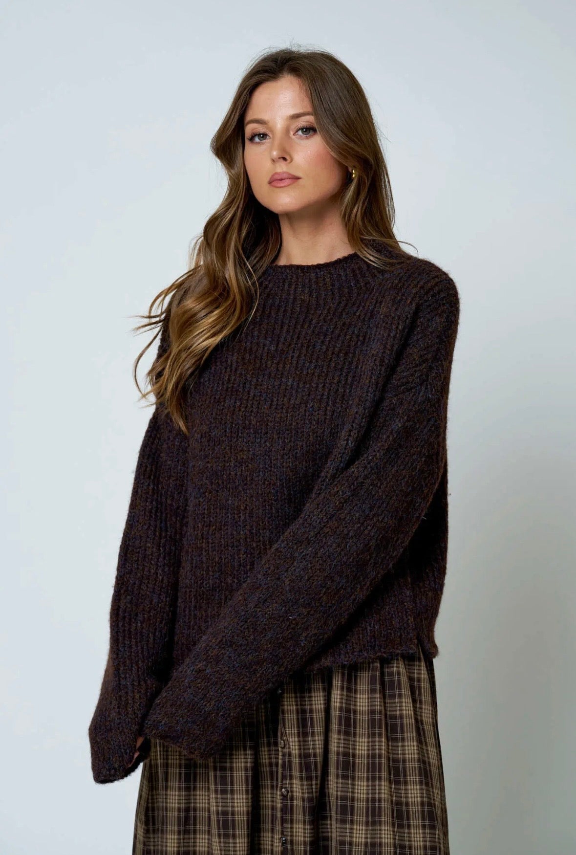 Landry Mock Neck | Coffee