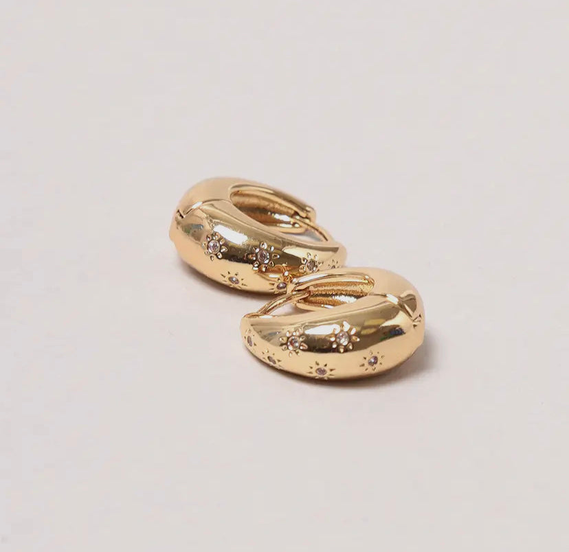 14K Gold-Dipped Bold Hoop Earring | Silver & Gold Options