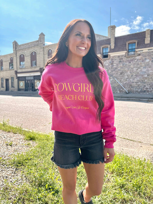 Cowgirls Beach Club Sweatshirt