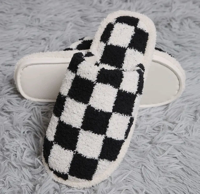 Checkerboard Home Slippers