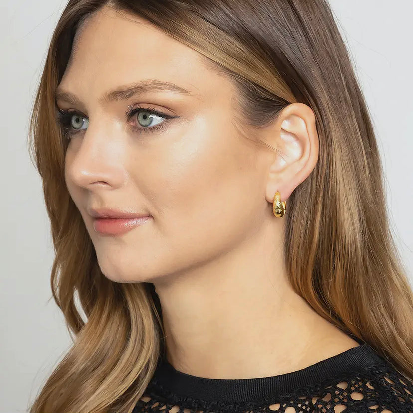 14K Gold-Dipped Bold Hoop Earring | Silver & Gold Options