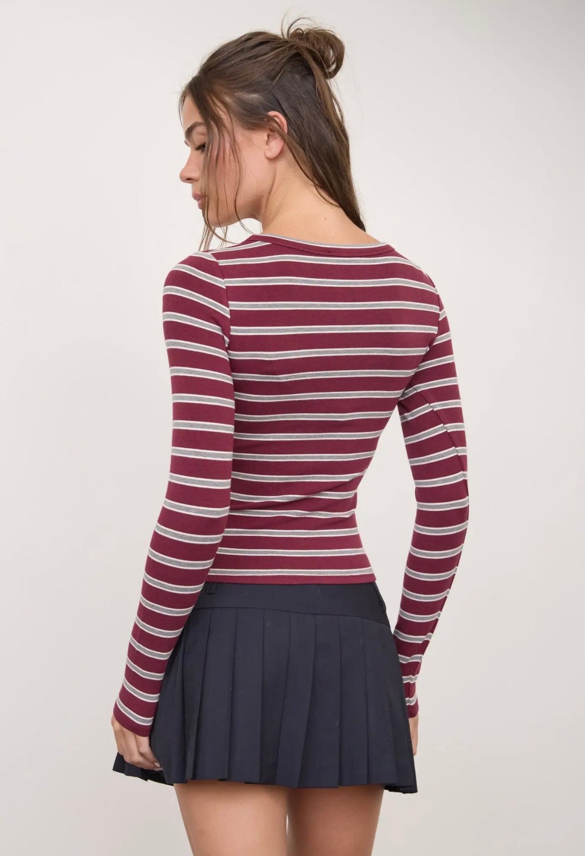 Scout Striped Long Sleeve | Mulberry