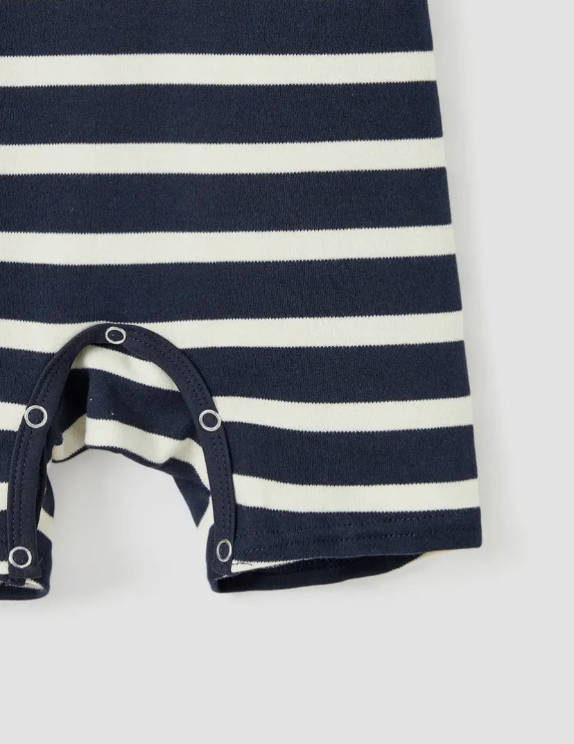 Striped Cotton Romper