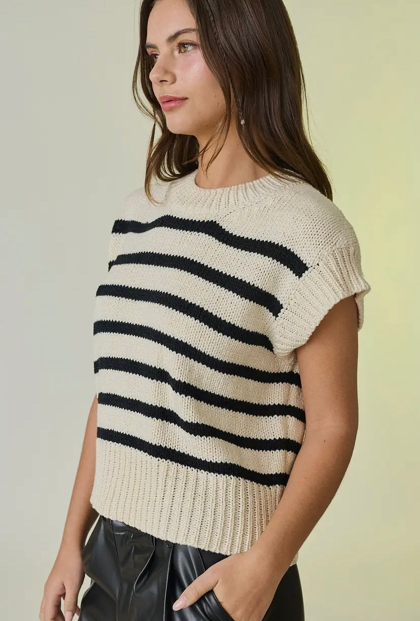 Chisel Striped Knit Top