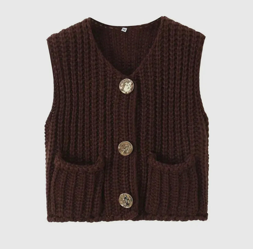 Elrow Knitted Vest Cardi