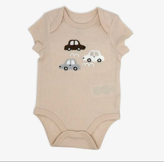Cars Ribbed Short Sleeve Bodysuit