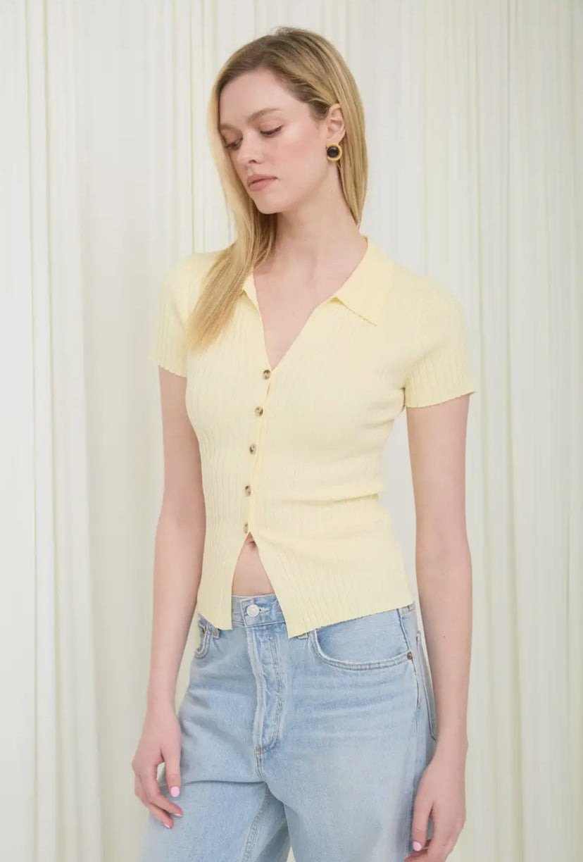 Keeva Top | Butter Yellow