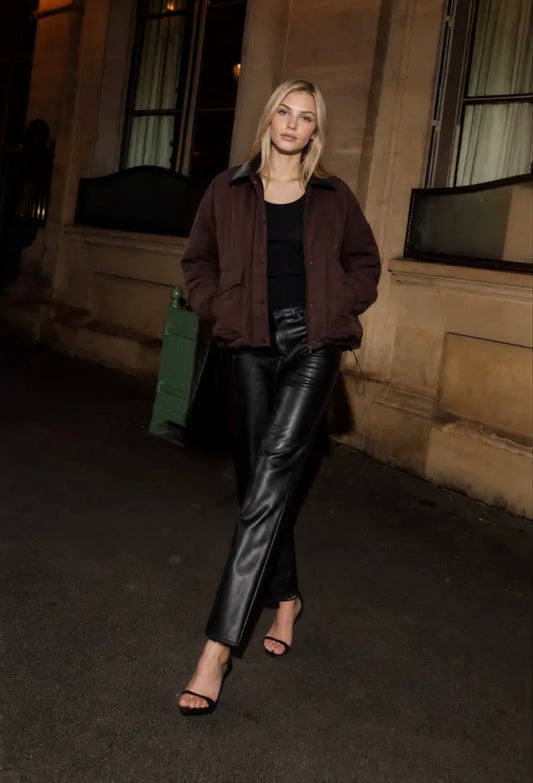 Bristol Puffer Jacket | Plum Chocolate