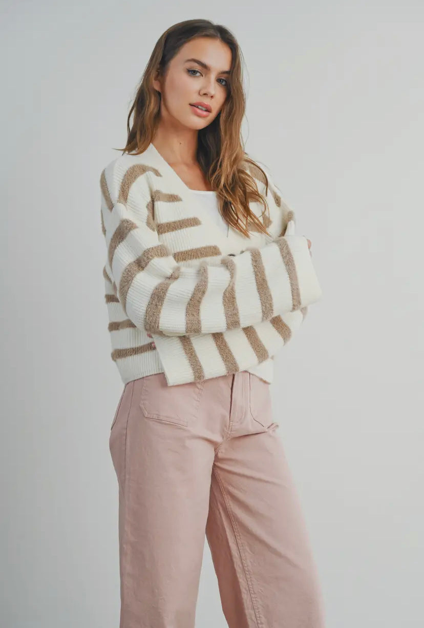 Camden Striped Cardi