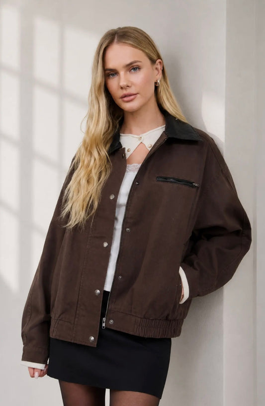 Campbell Barn Jacket | Dark Brown