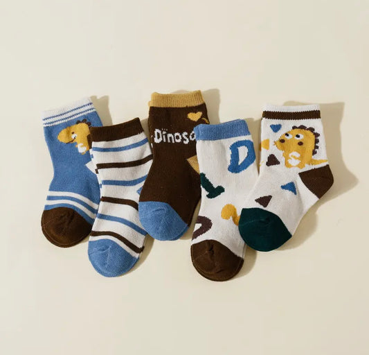 Dinosaur Themed Socks - 5 Style Options