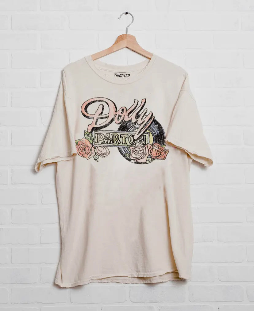 Dolly Parton Rose Record Graphic Tee