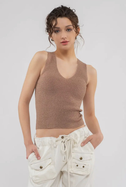 Shiloh Knit V Neck Tank