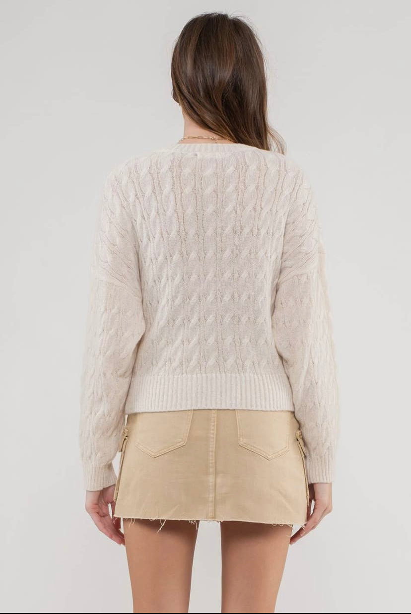 Deena Cable Knit Sweater