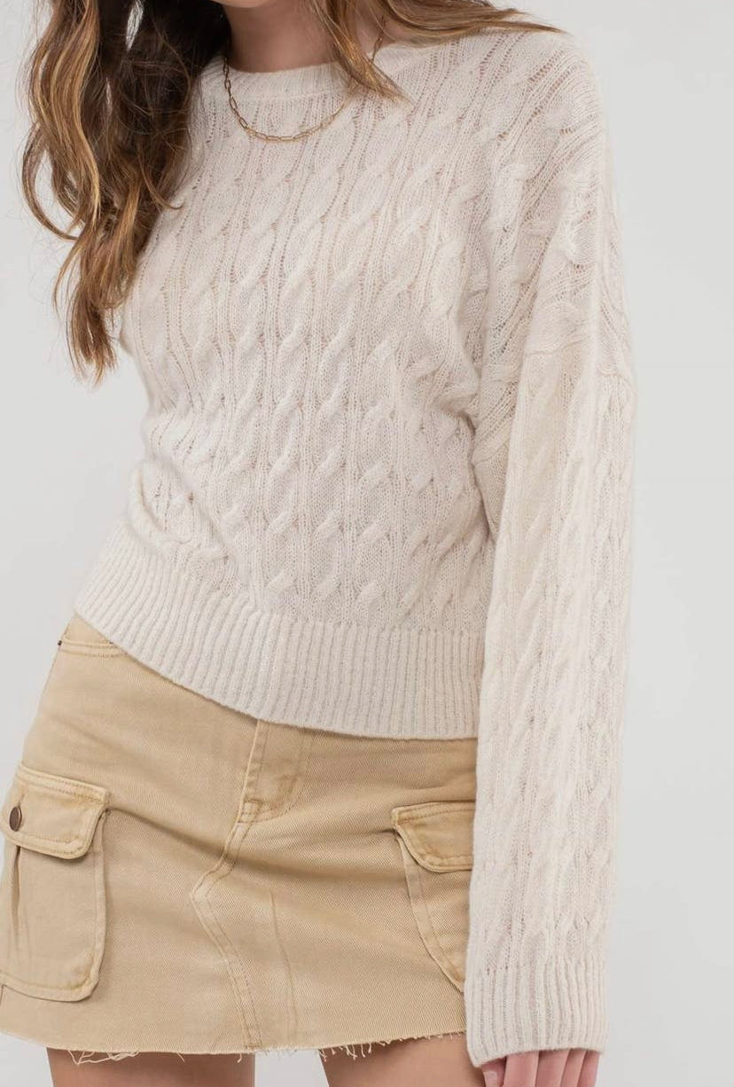 Deena Cable Knit Sweater