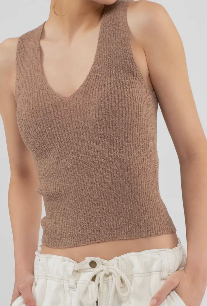 Shiloh Knit V Neck Tank