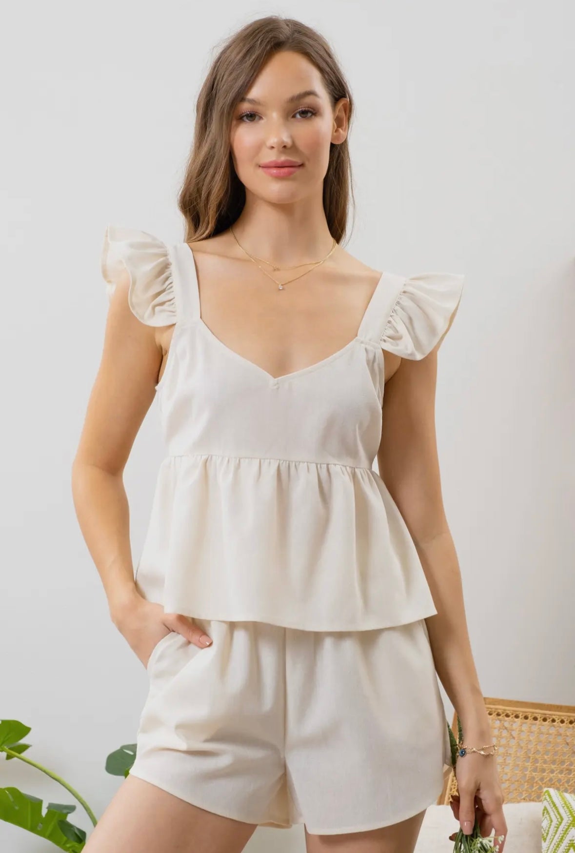 Chloe Ruffle Detail Top