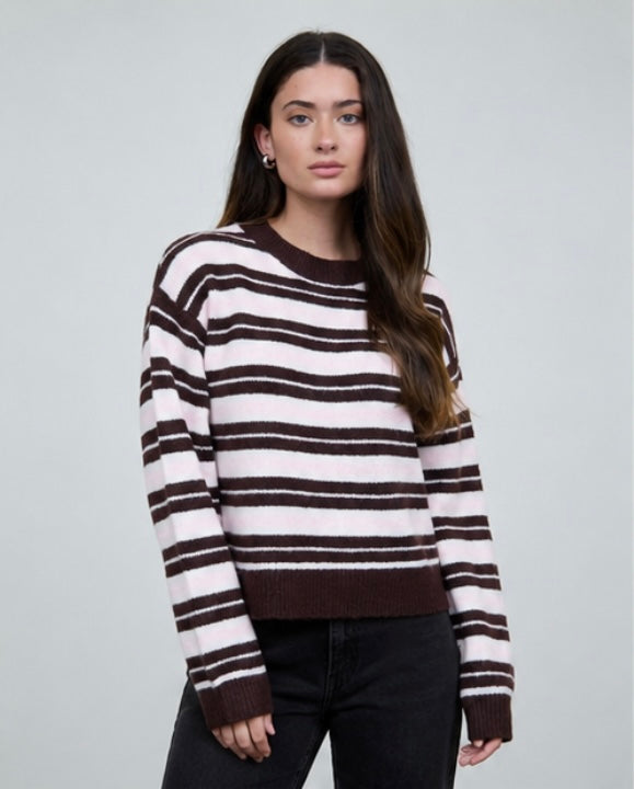 Montgomery Striped Knit | Brown