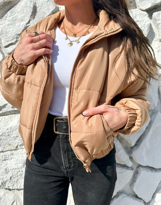 Britton Puffer Jacket | Khaki