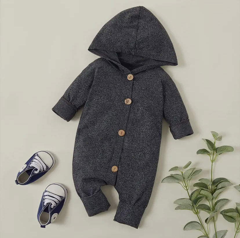 Hooded Long Sleeve Onesie - 2 Colour Options