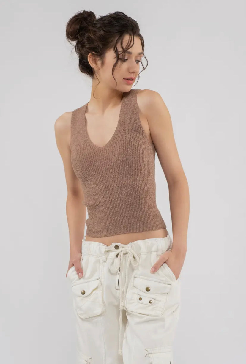 Shiloh Knit V Neck Tank