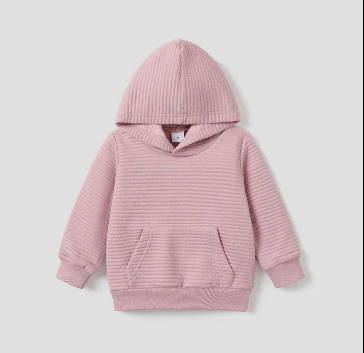 Ribbed Hoodie | Black & Pink Colour Options