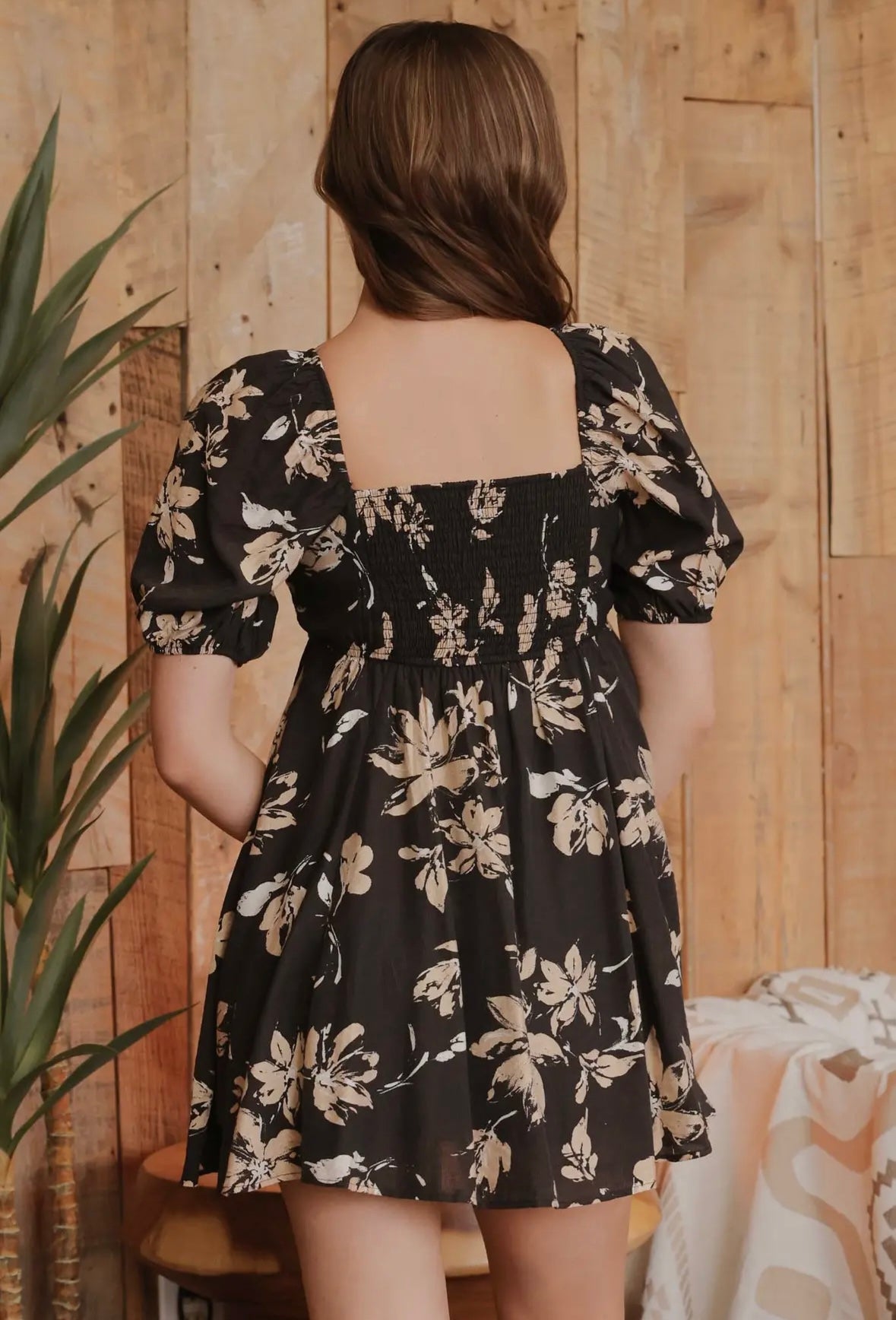 Amara Floral Puff Sleeve Dress