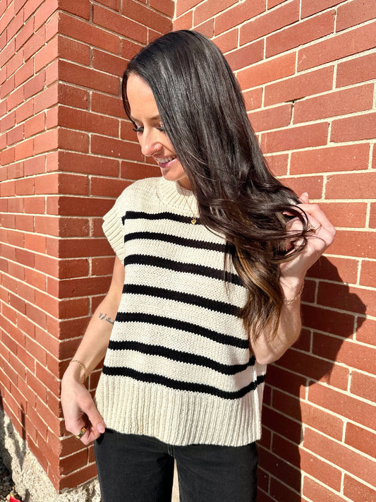 Chisel Striped Knit Top