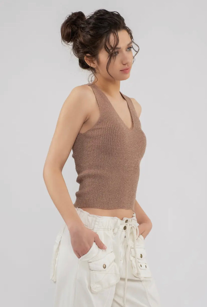 Shiloh Knit V Neck Tank