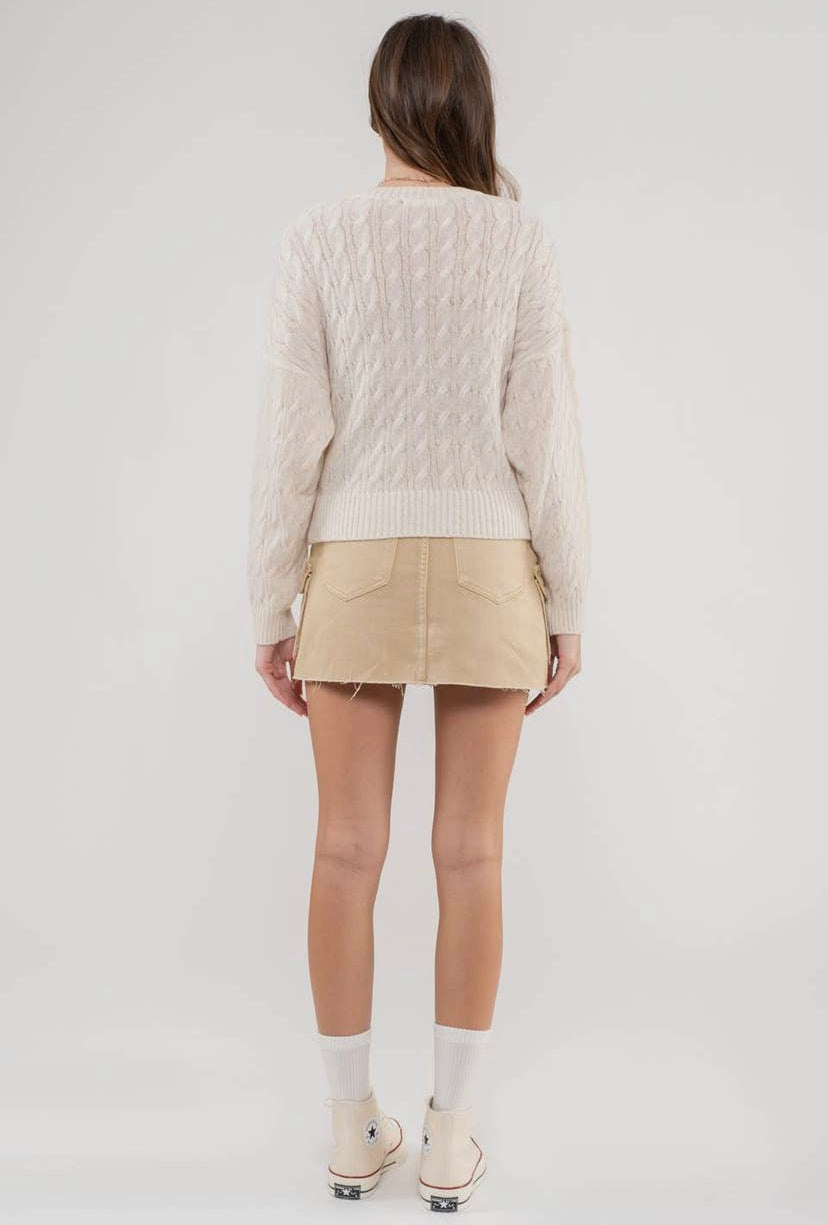 Deena Cable Knit Sweater