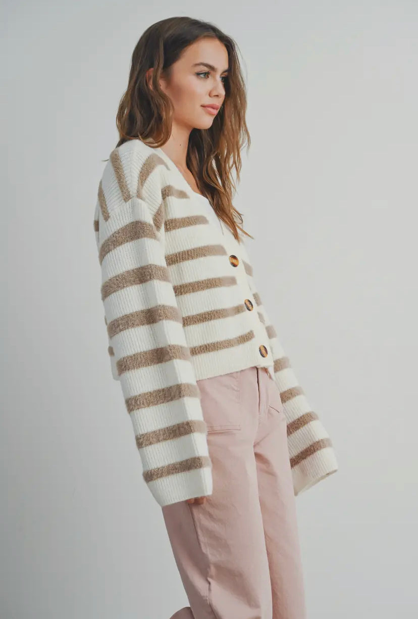 Camden Striped Cardi