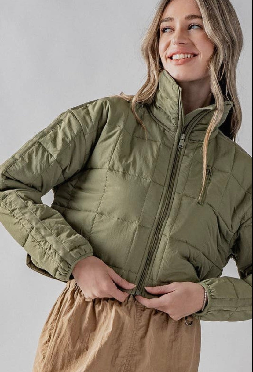 Saylor Cropped Puffer Jacket