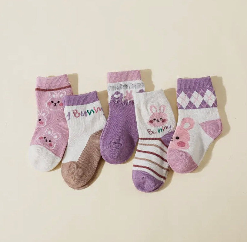 Bunny Themed Socks - 5 Style Options