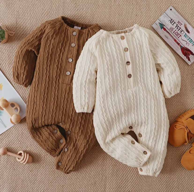 Knitted Cable Detail Onesie