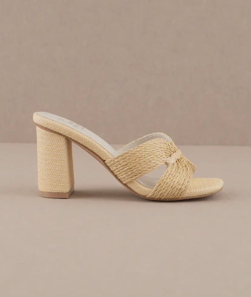 The Santiago Raffia Heel